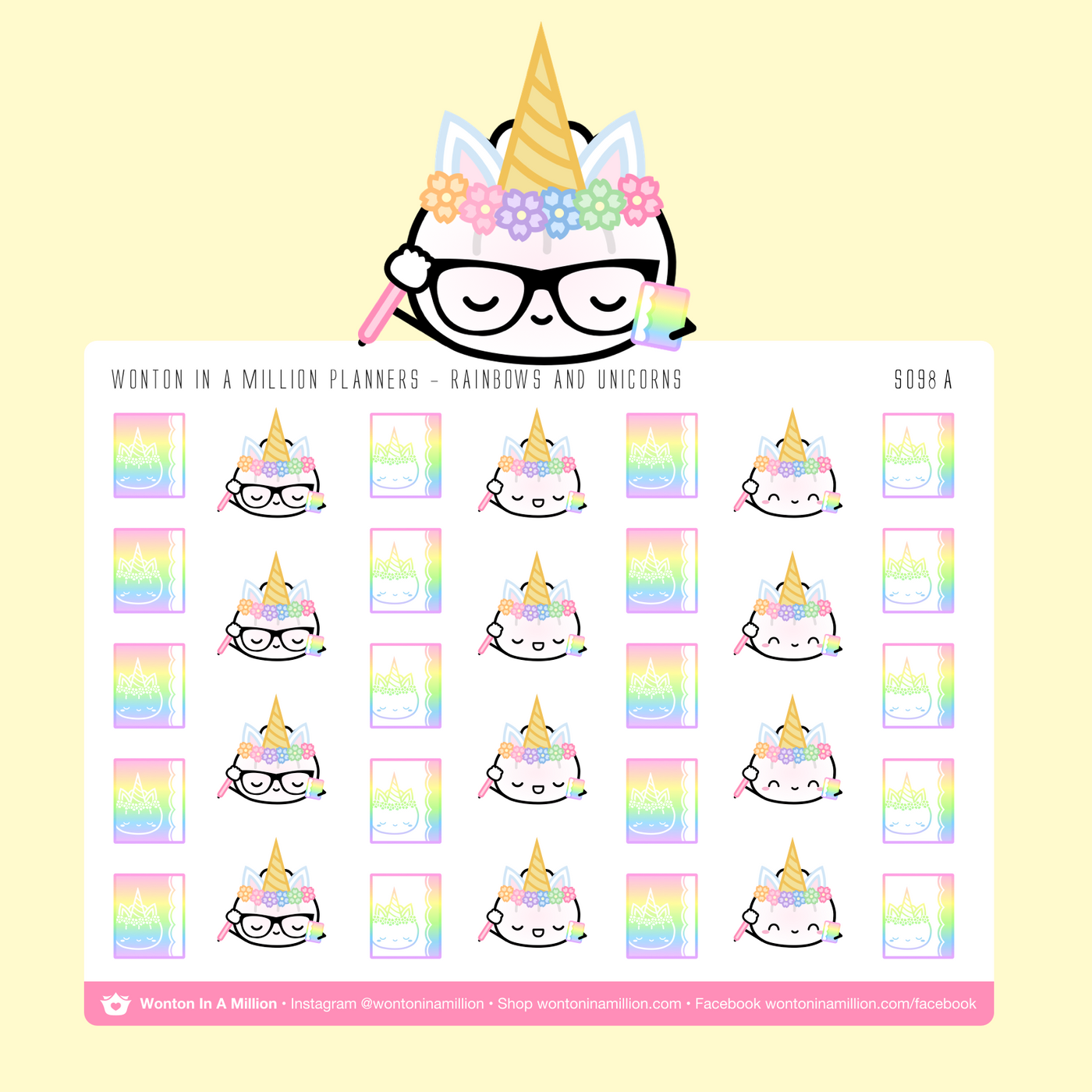 S098a | Unicorn Planners Stickers