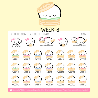 S152 | Pregnancy Tracker Stickers (2 sheets)