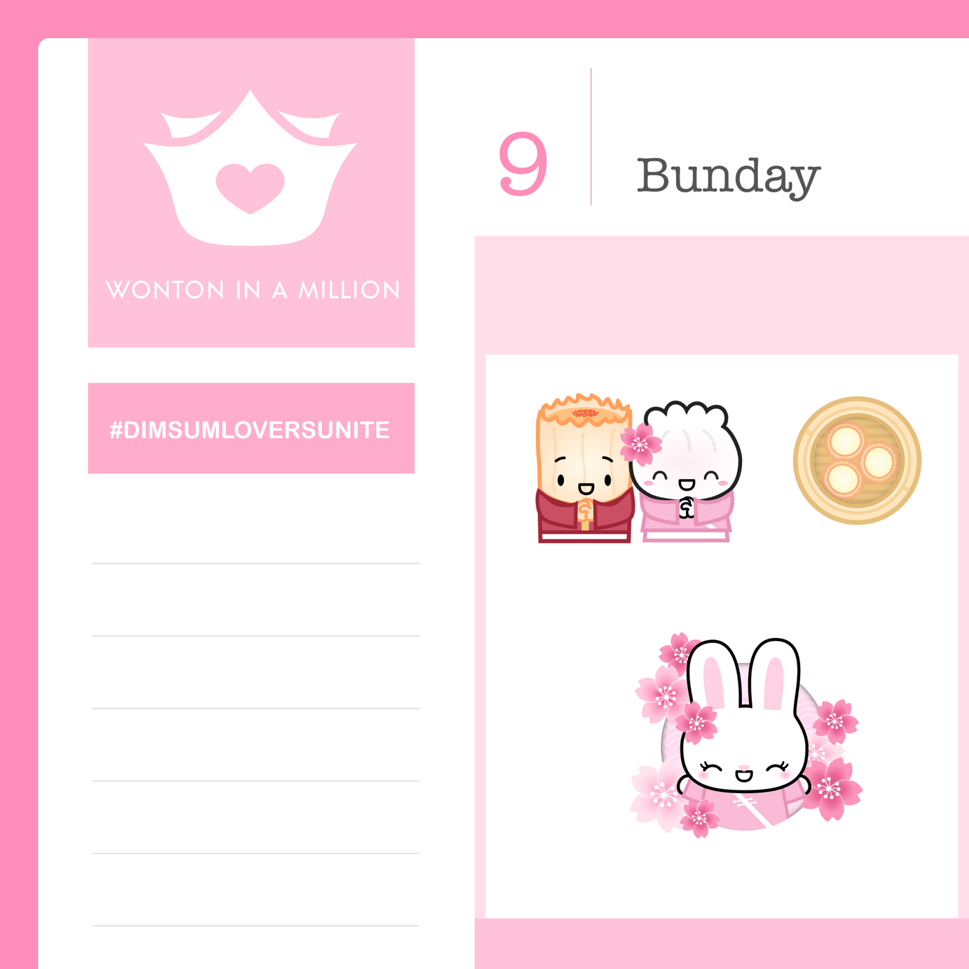 S170h | Lunar New Year - Year Of The Rabbit Planner Stickers