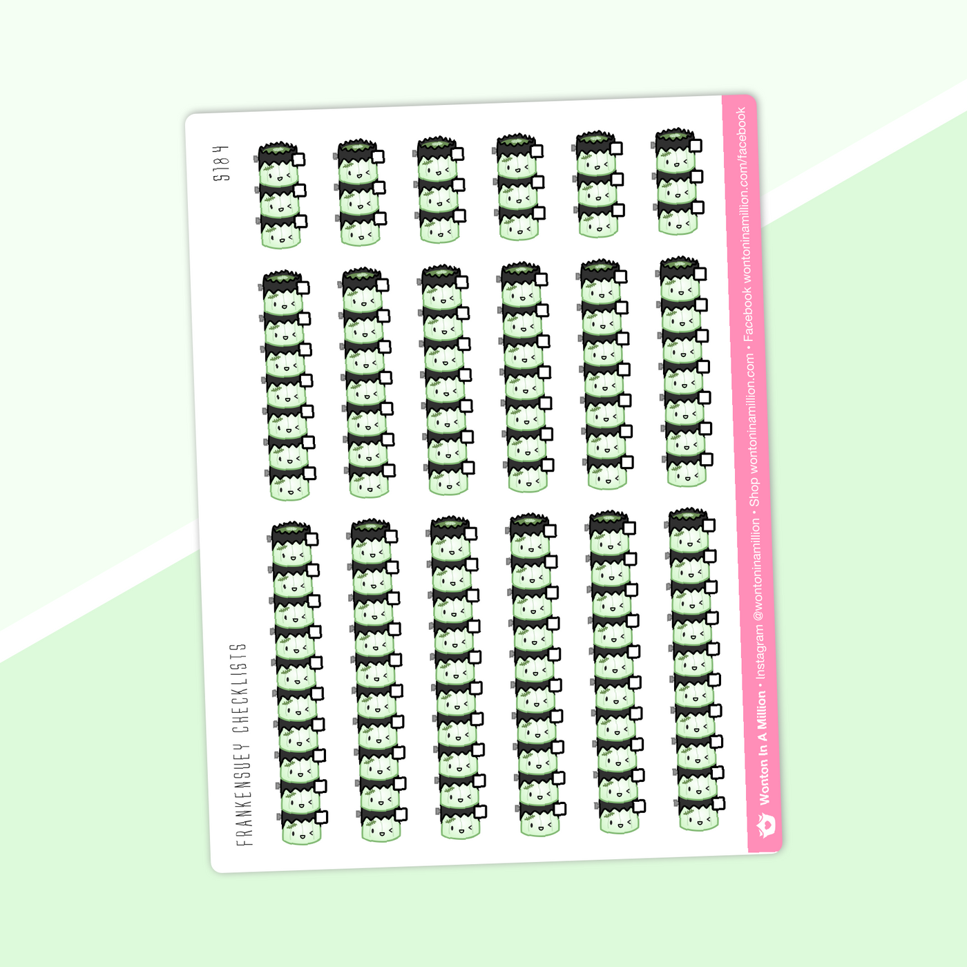S184 | Frankensuey Checklists Stickers