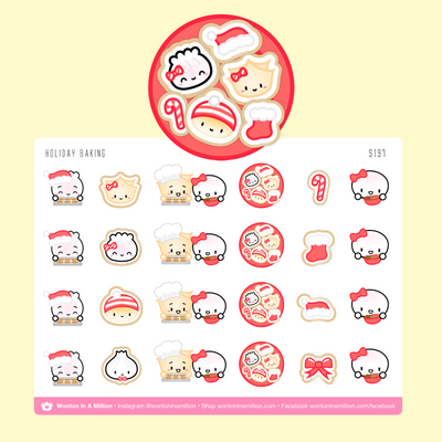 Holiday Baking Stickers