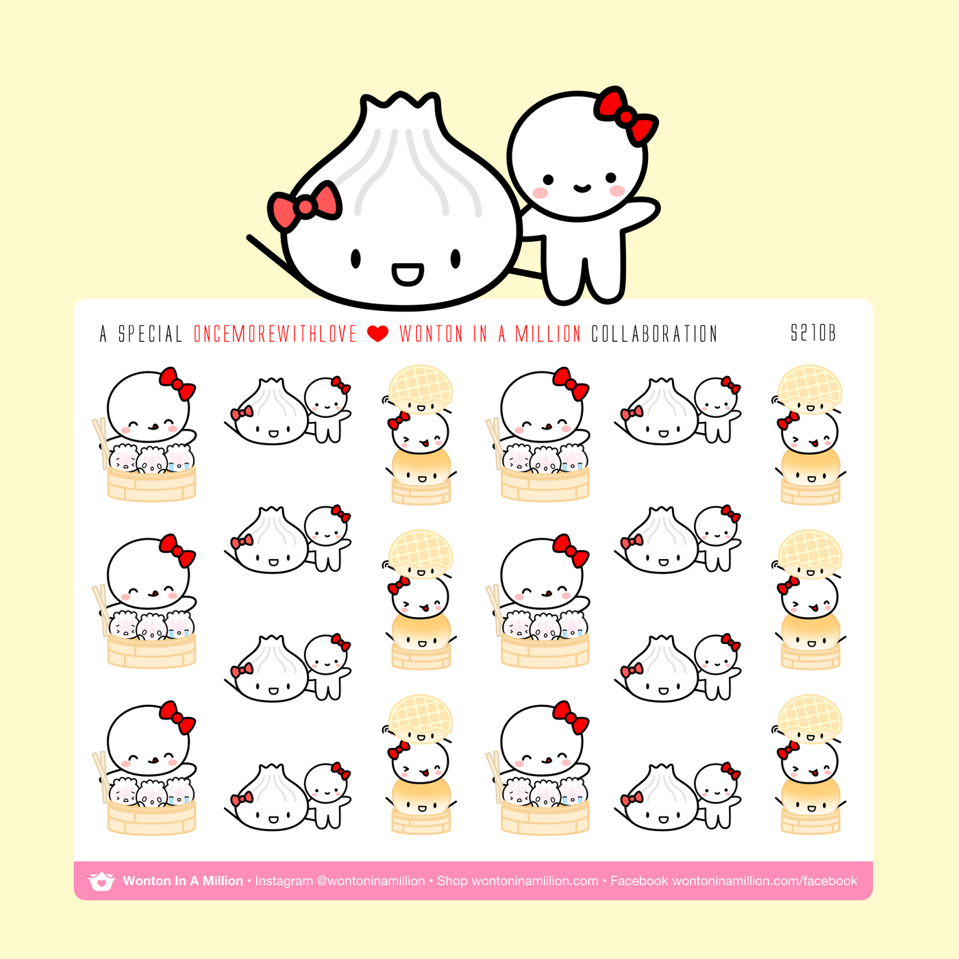 S210b | OnceMoreWithLove's Munchkins Eat Dimsum Stickers
