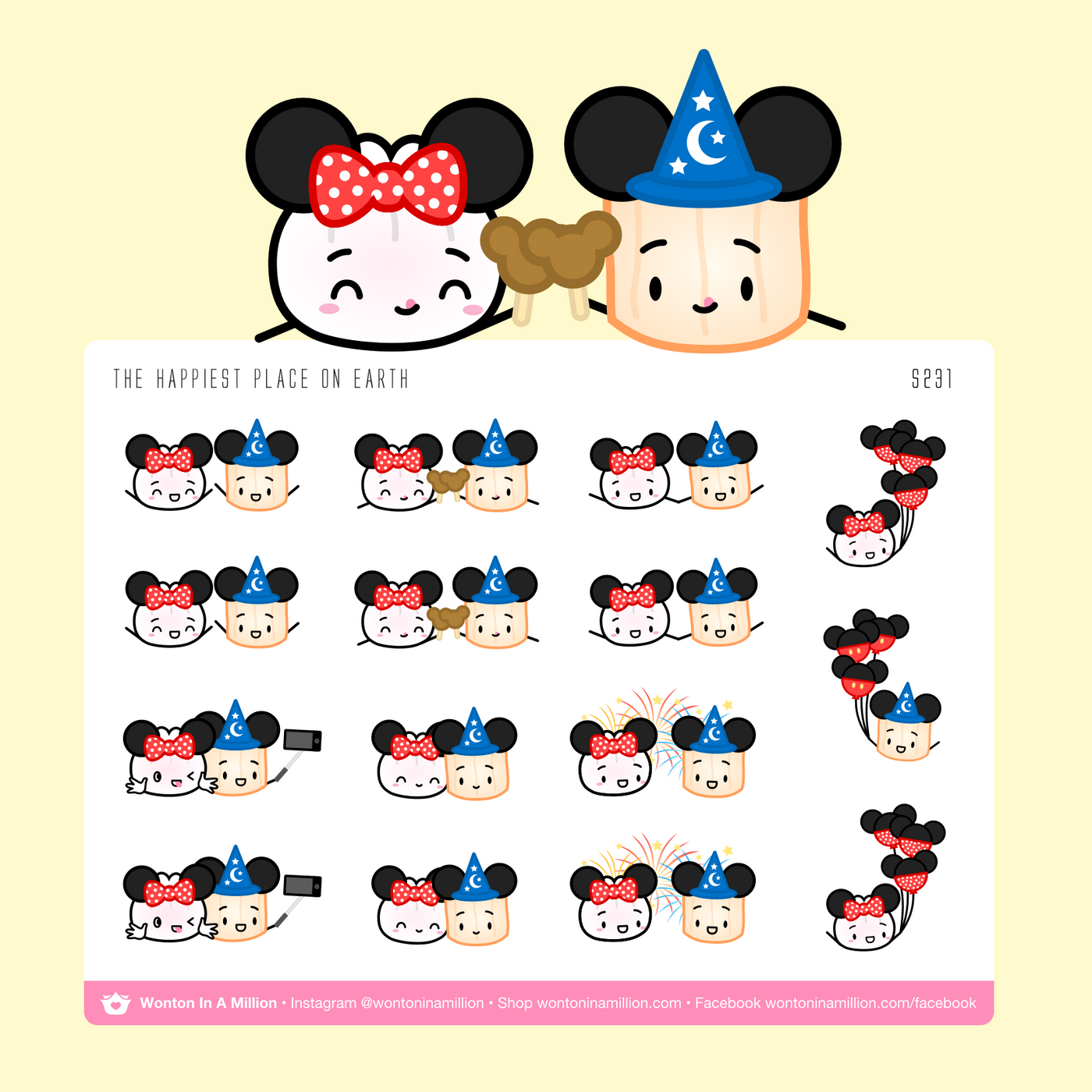 Happiest Place On Earth Stickers