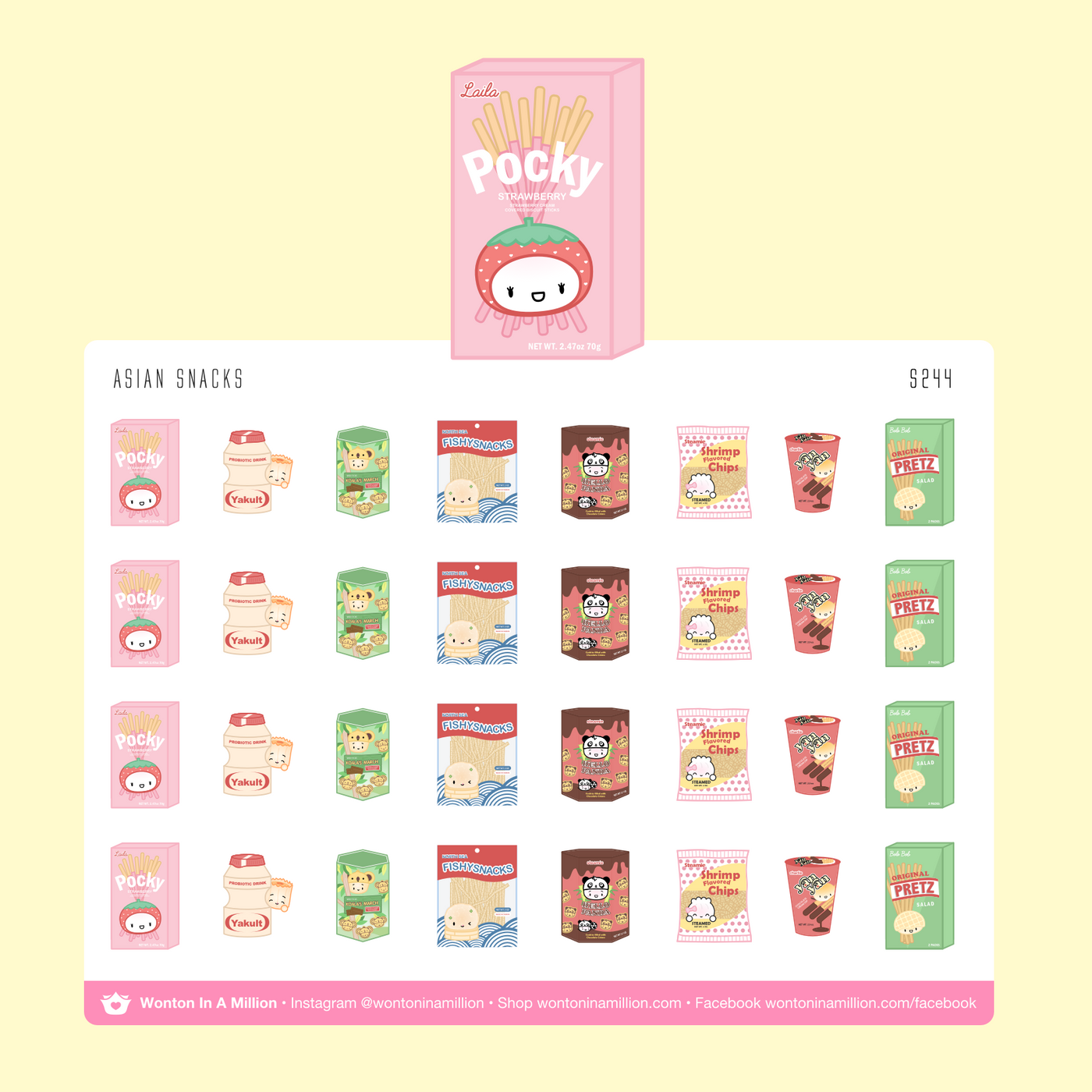S244 | Asian Snacks Stickers