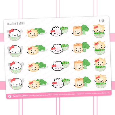 S256 | Healthy Eating Stickers