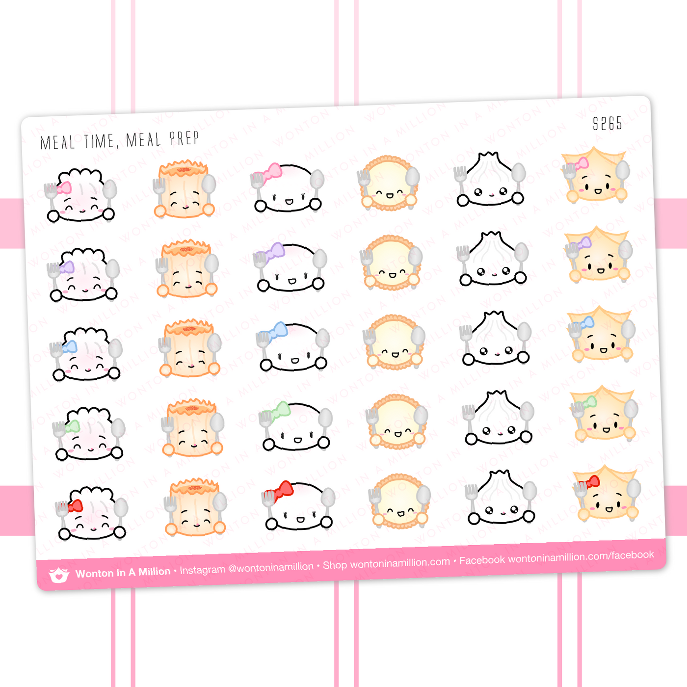 Meal Time and Meal Prep Stickers
