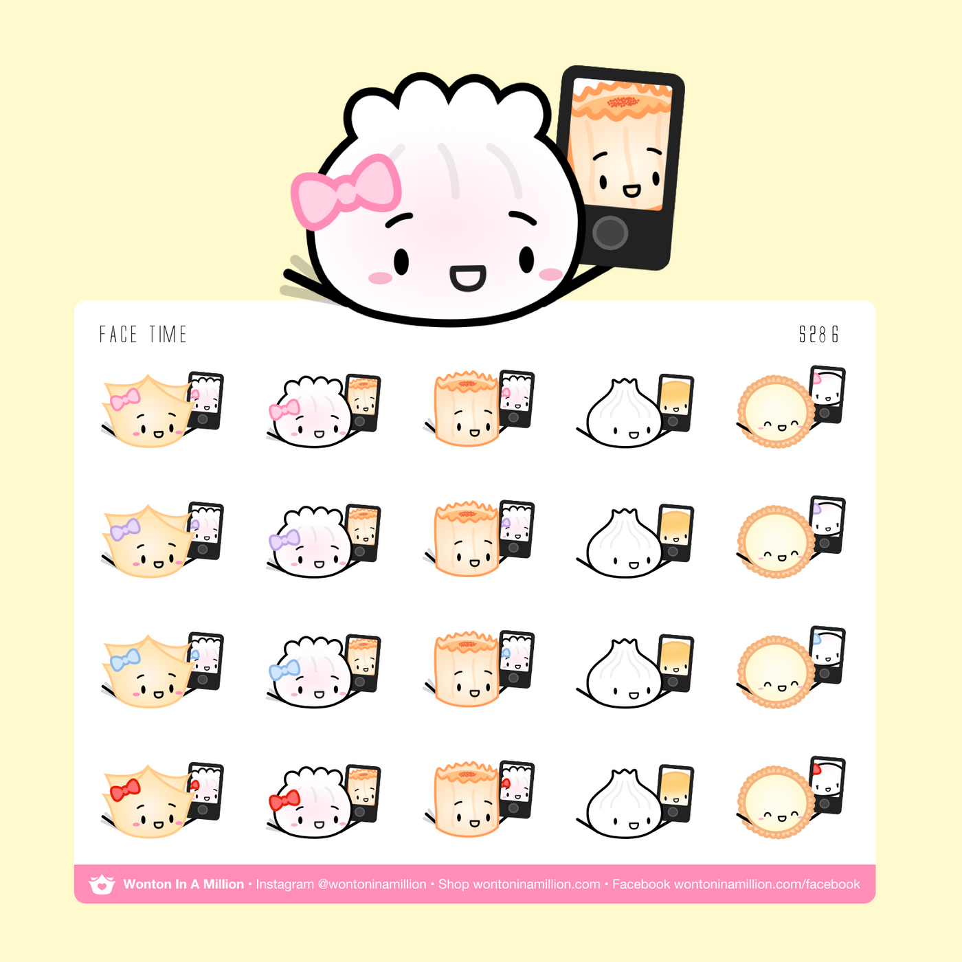 S286 | Facetime Phone Chat Stickers