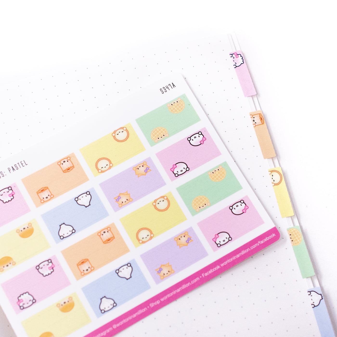 Pastel Tabs Stickers