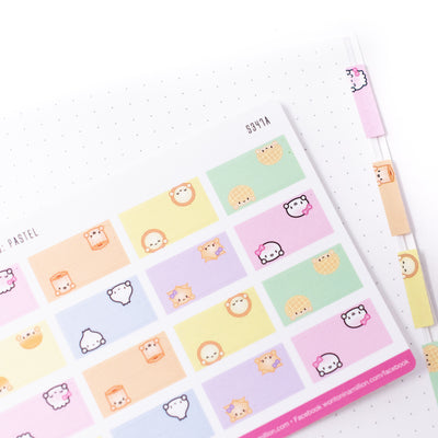 Pastel Tabs Stickers