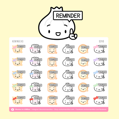 S349 | Reminders Stickers