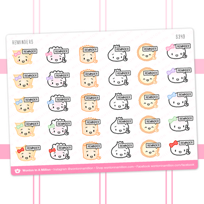 S349 | Reminders Stickers