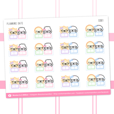 Planning Date Stickers