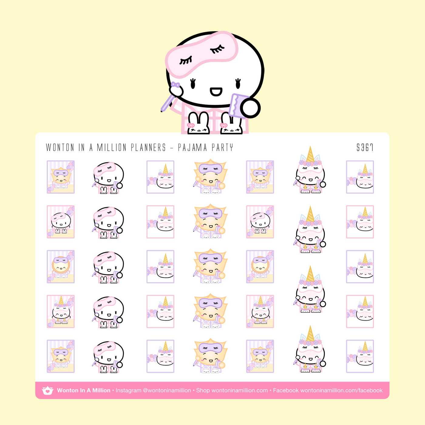 Pajama Party Planners Stickers
