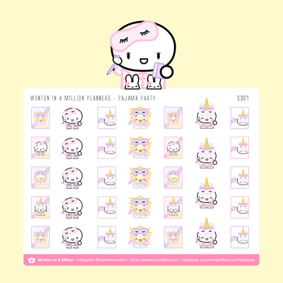 Pajama Party Planners Stickers