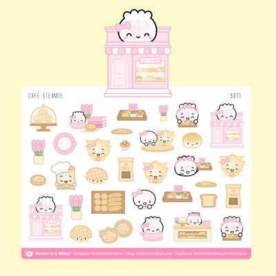 Café Steamie Stickers
