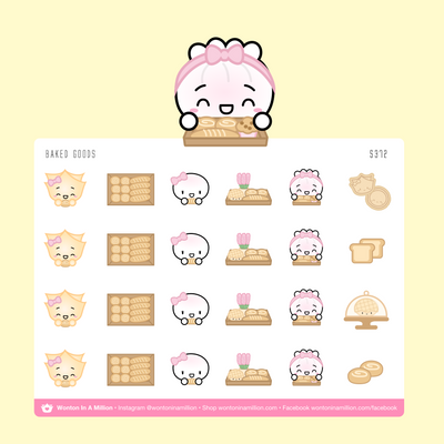S372 | Baked Goods Stickers
