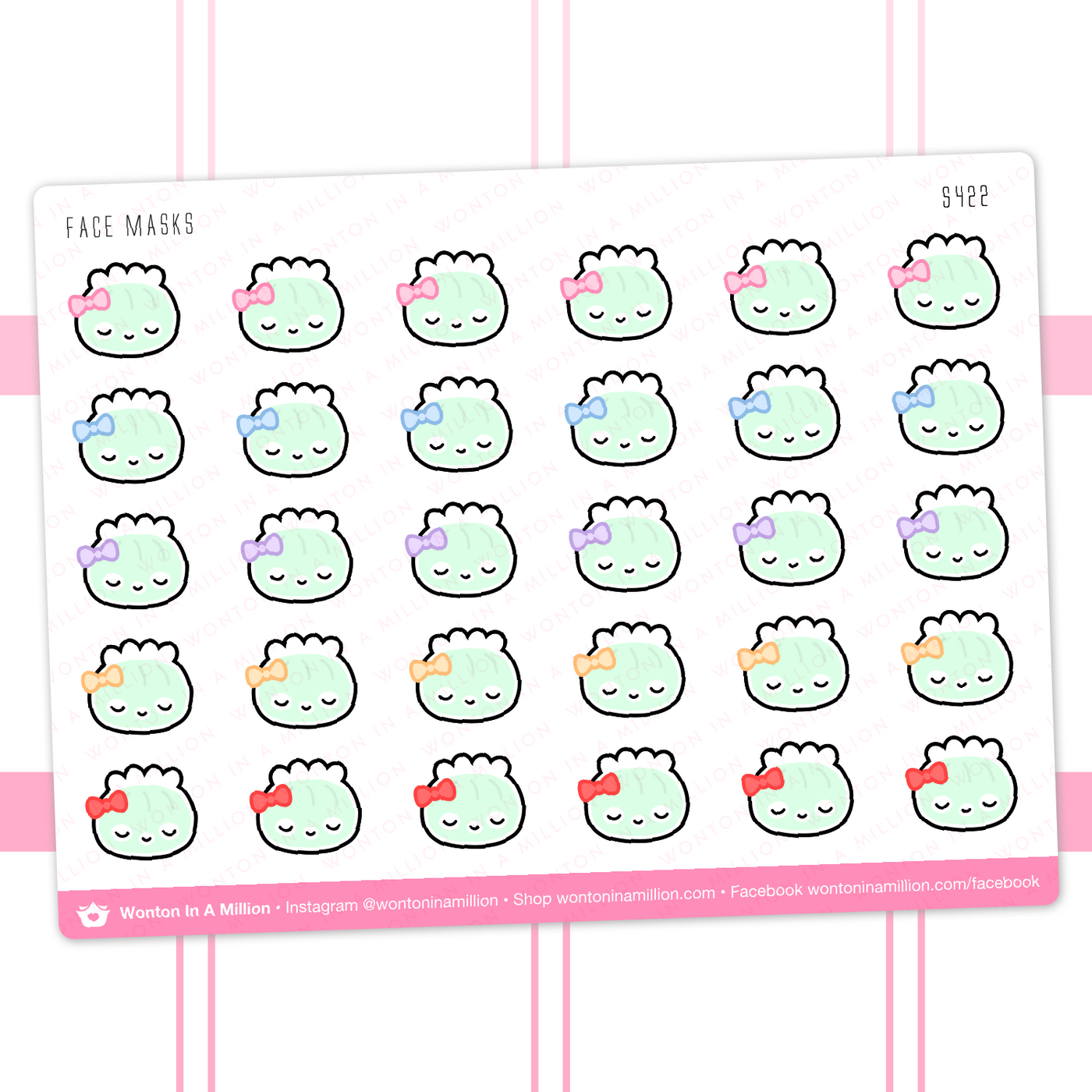 S422 | Face Masks Stickers