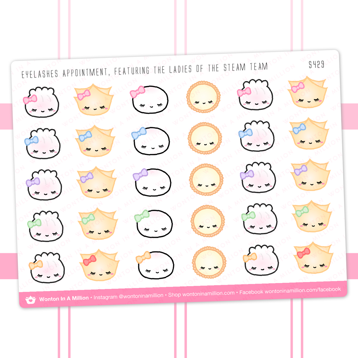 S429 | Eyelash Appointment Stickers