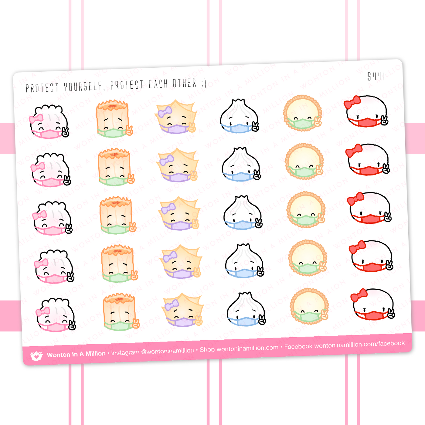 Protective Masks Stickers