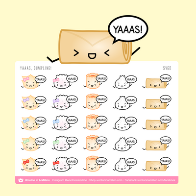 S460 | Yaaass Excited Emojis Stickers