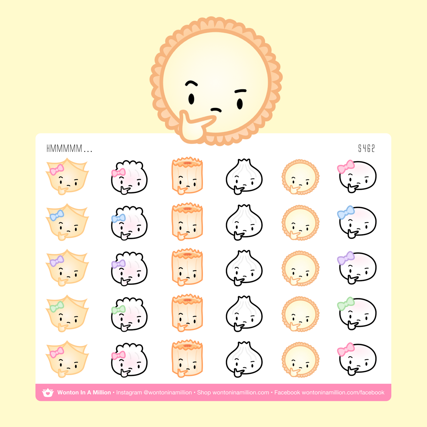 S462 | Thinking Emoji Stickers