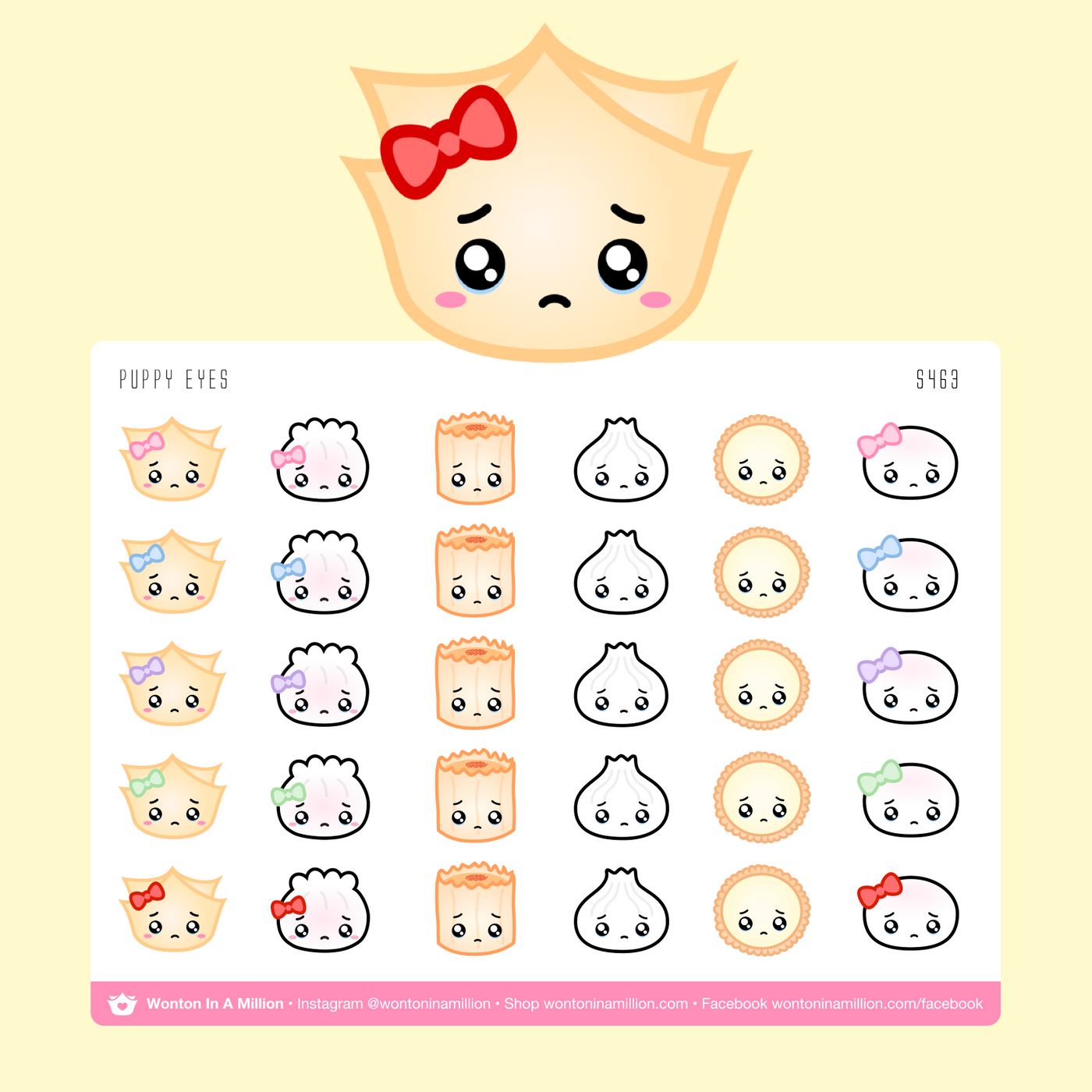 S463 | Puppy Eyes Emojis Stickers