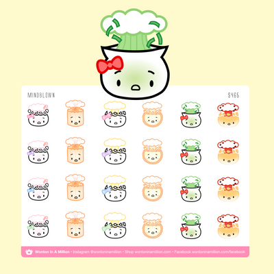 S465 | Mindblown Emojis Stickers