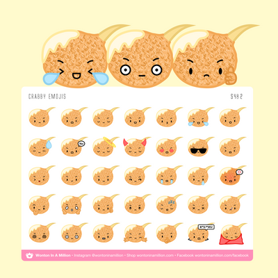 Crabby Emojis Stickers