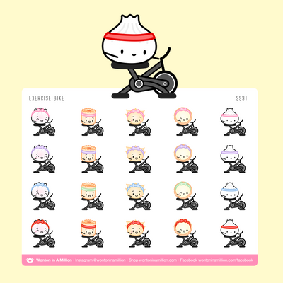 S531 | Exercise Bike Stickers