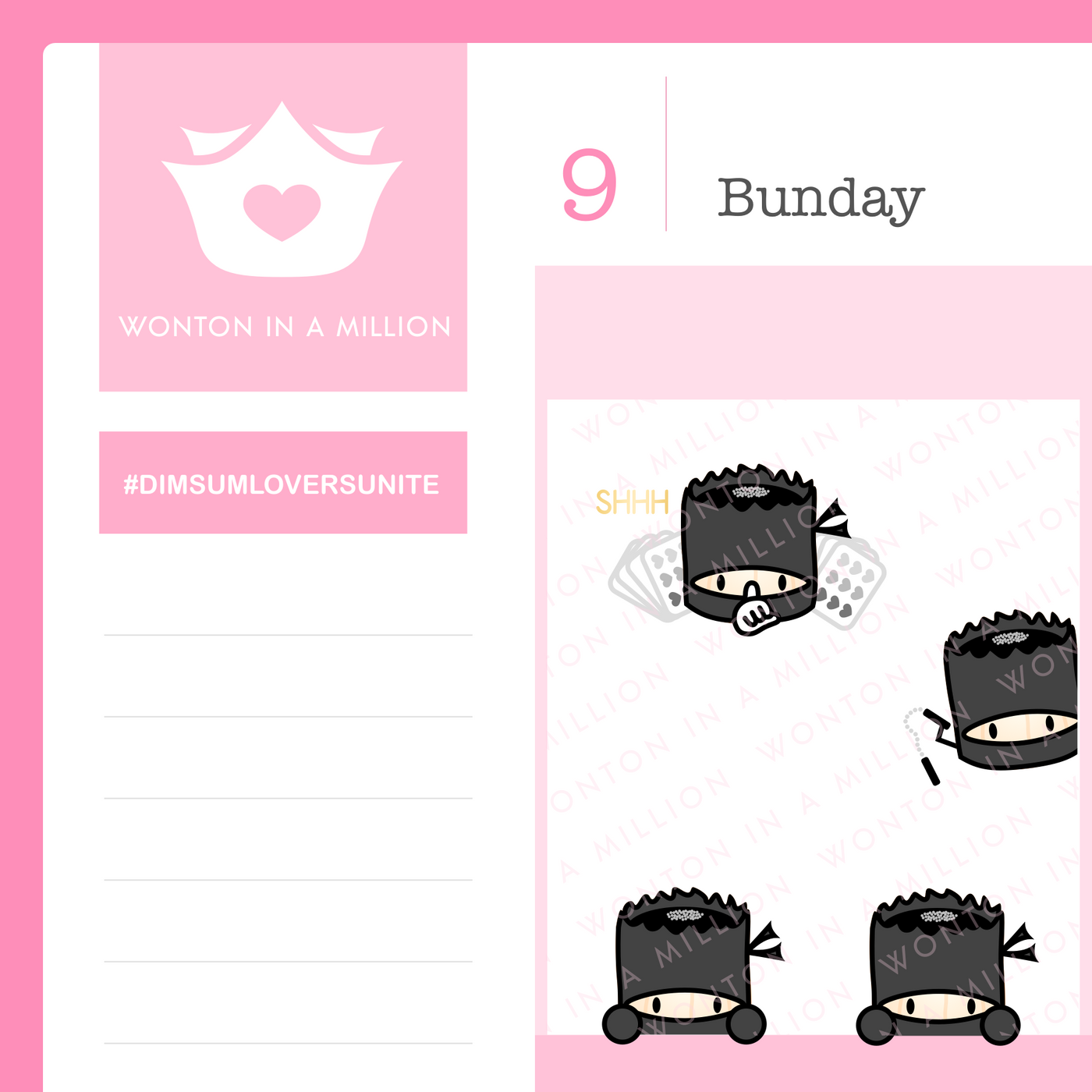 SK012b | Ninja Stickers - (B) Icons