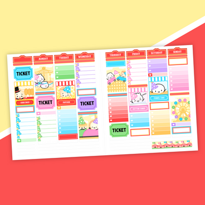 SK003 | Greatest Chow On Earth Weekly Sticker Kit (Standard Vertical)
