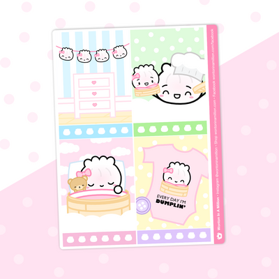 SK025f | Baby Steamie Stickers - (F) Full Boxes - Banner
