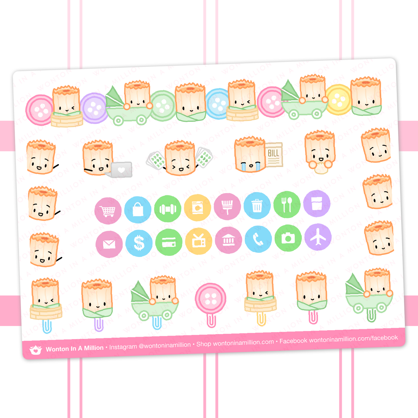 SK026a | Baby Suey Stickers - (A) Icons