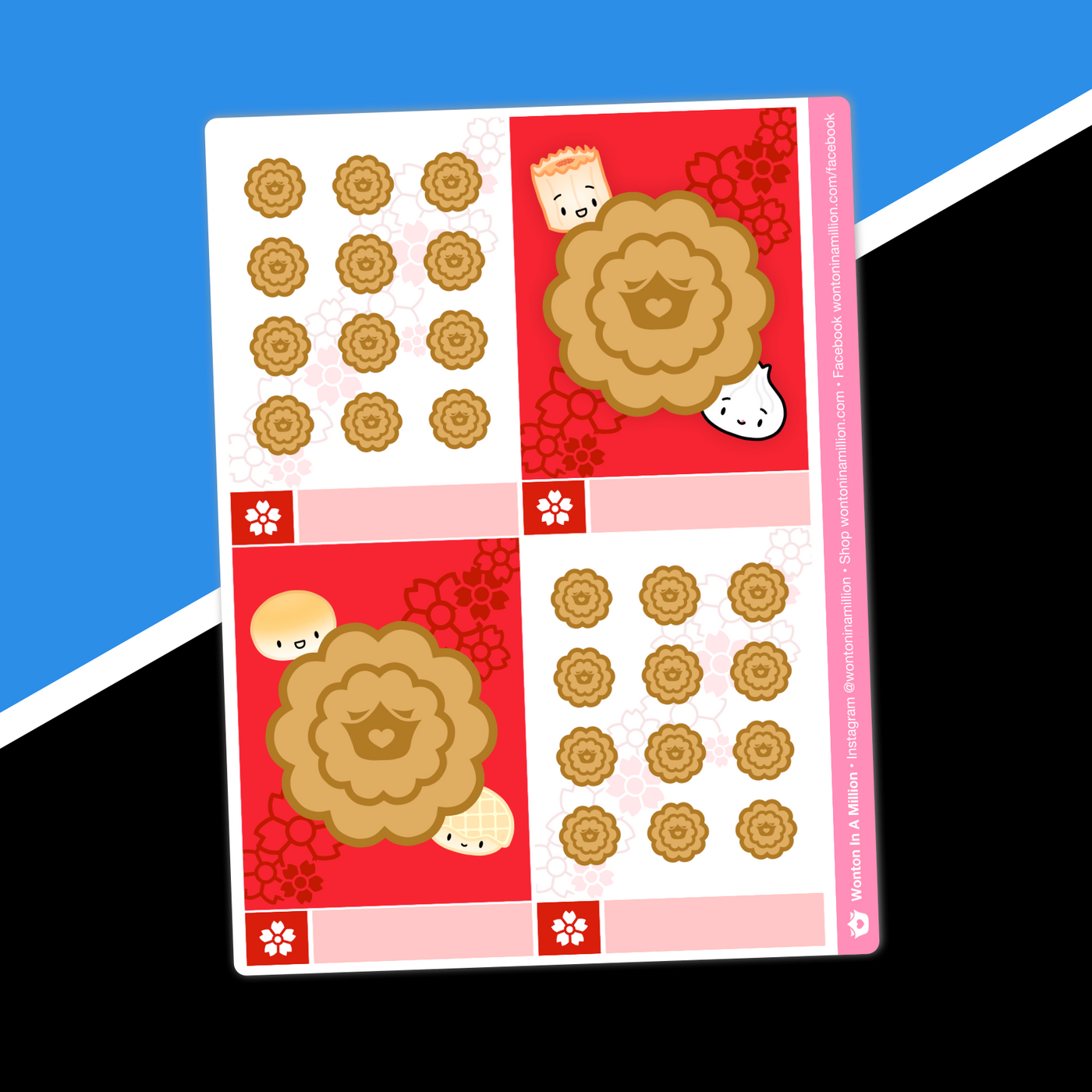 Moon Festival Stickers - (F) Full Boxes - Mooncakes
