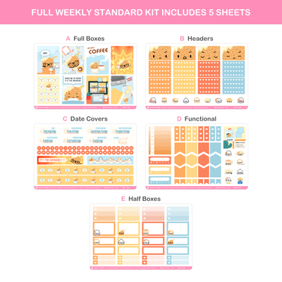 Crabby Weekly Sticker Kit (Standard Vertical)