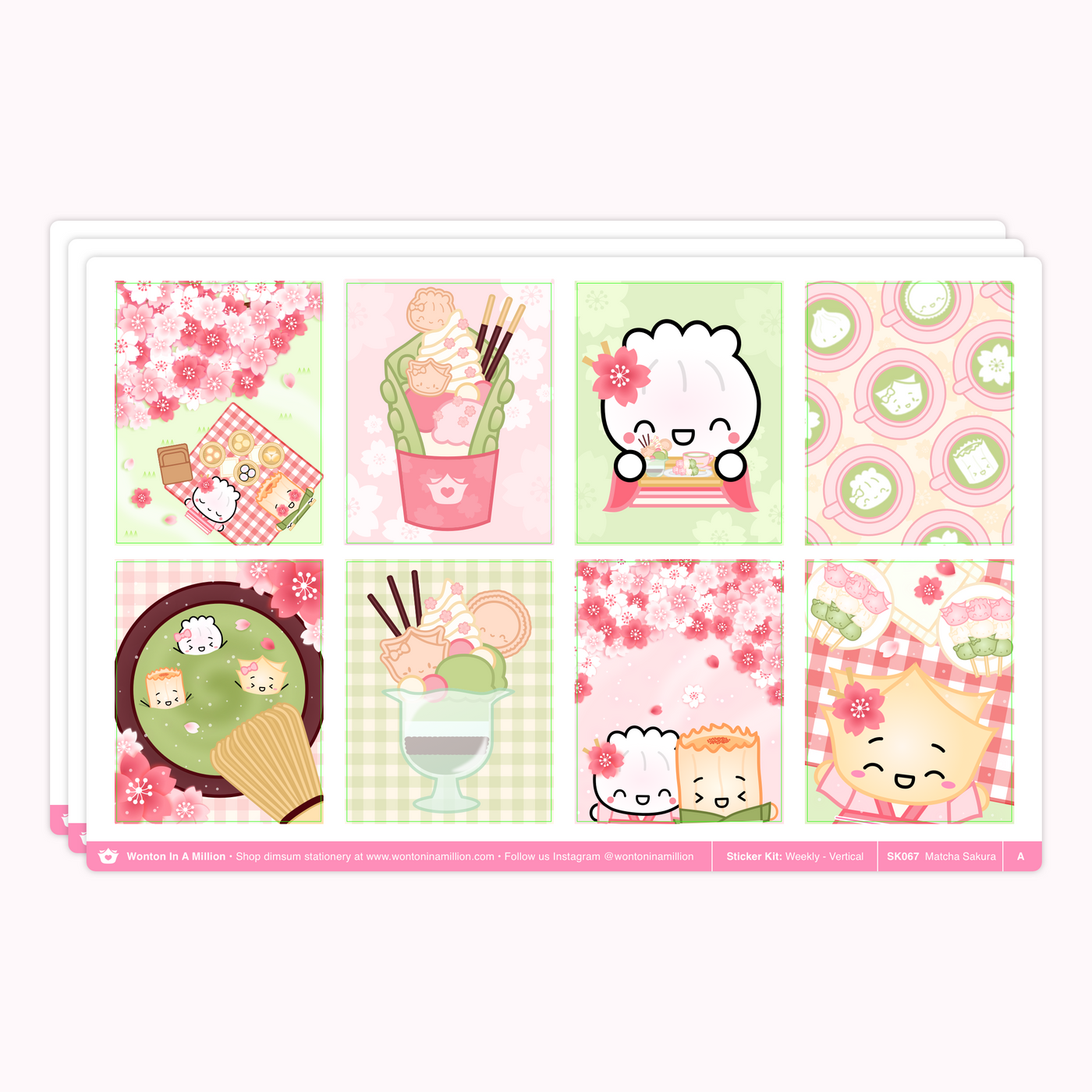 Matcha Sakura (Weekly Vertical Kit)