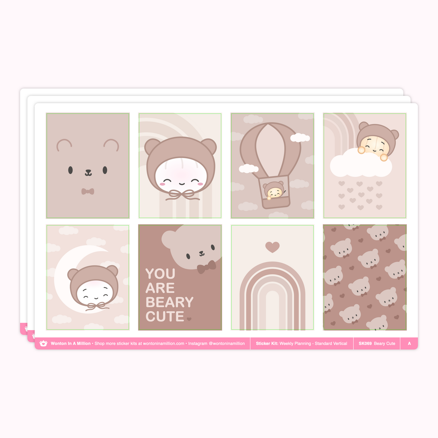 SK069 | Beary Cute (Weekly Vertical Kit)