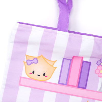 Pajama Party Zipper Canvas Tote Bag