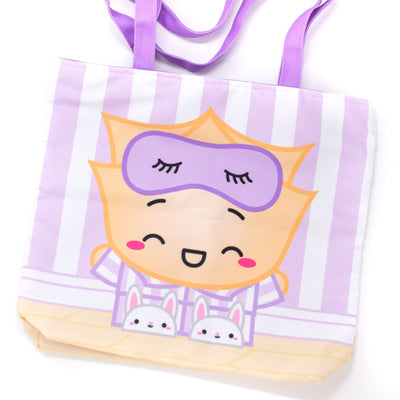 Pajama Party Zipper Canvas Tote Bag