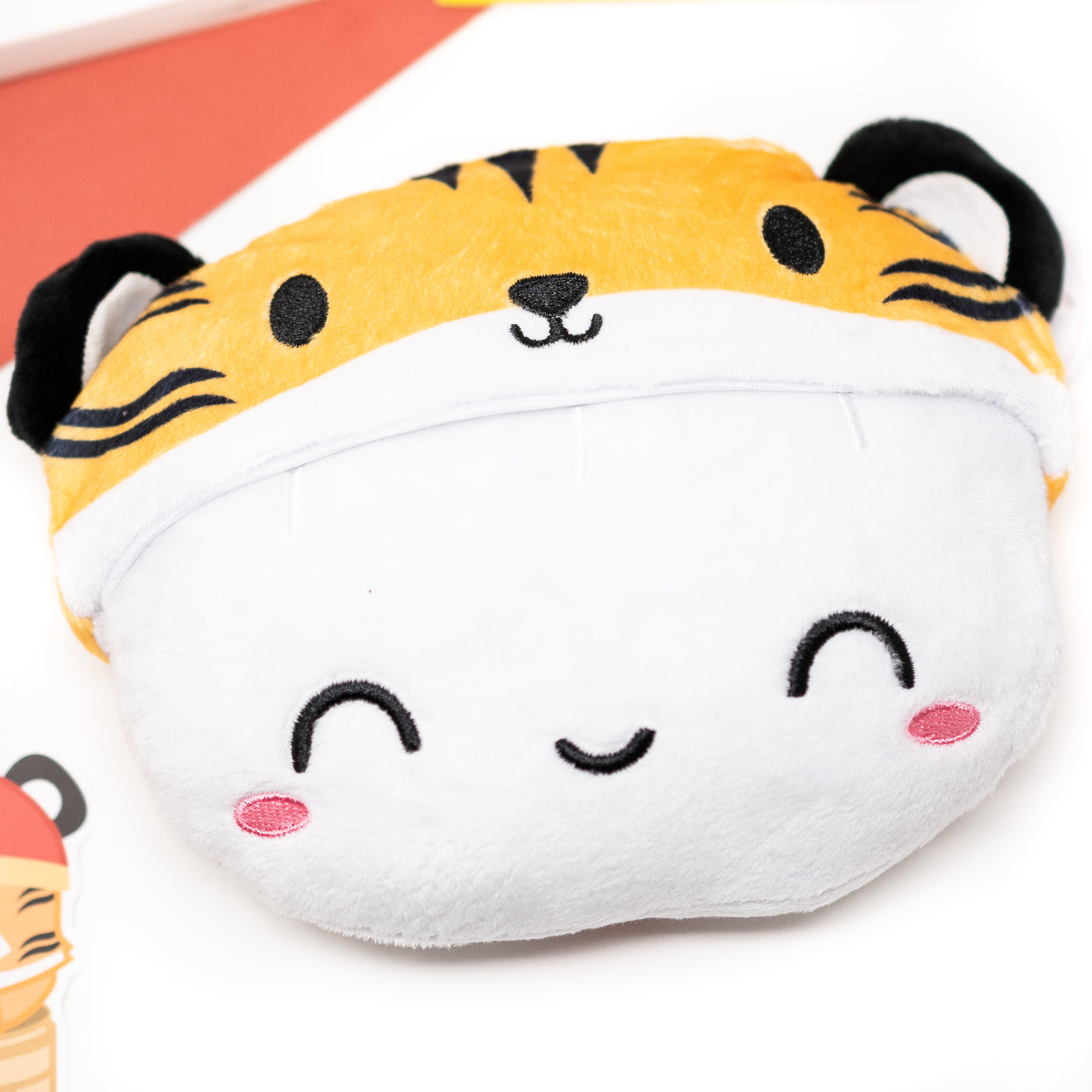 PLUSH011 | Steamie with Tofu the Tiger Hat Plushie