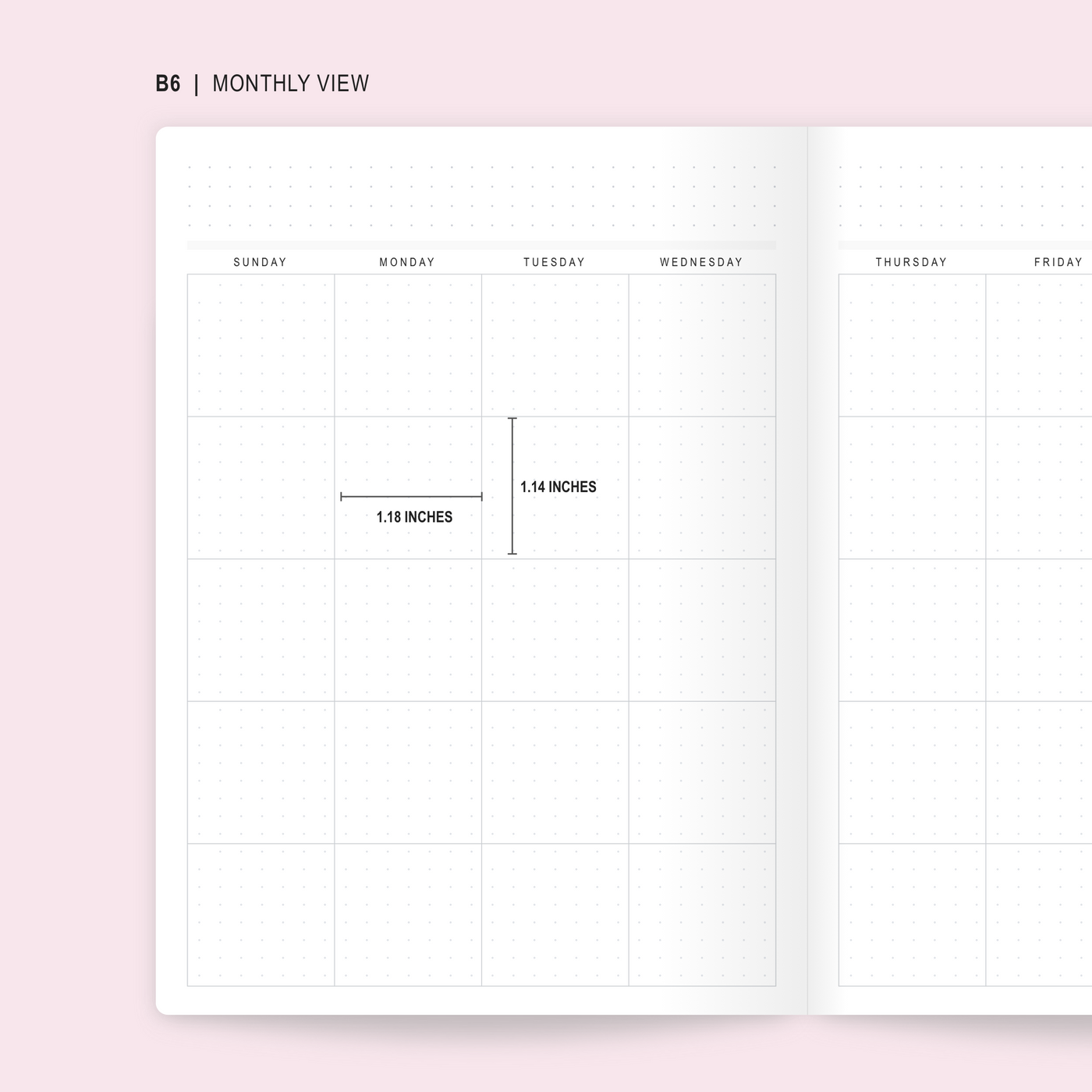 Sakura Bunny - Undated 6-Month Weekly Planner (B6)