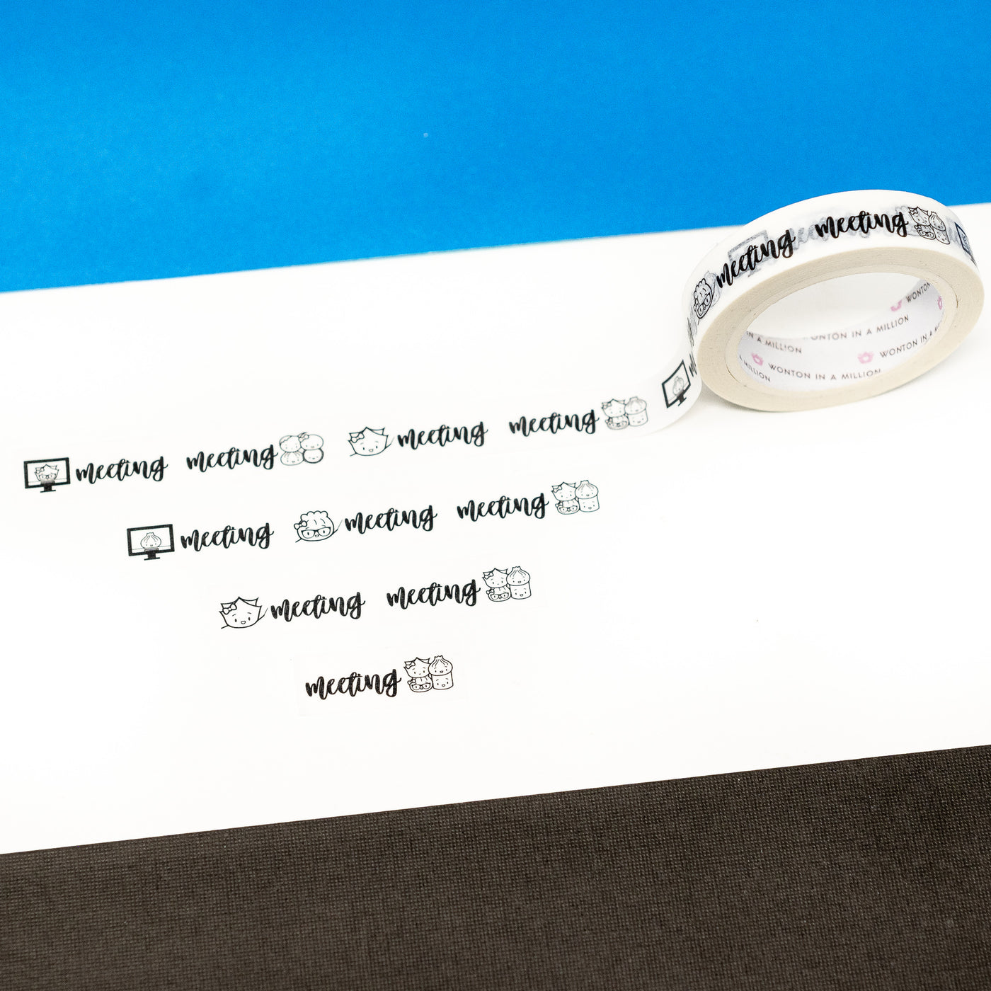 Scripts - Meeting Washi (1" Perforated, 10mm)