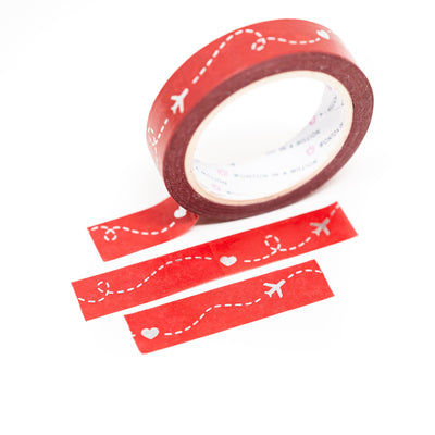 7 Wontonders - Take To The Sky Red Washi (10mm)