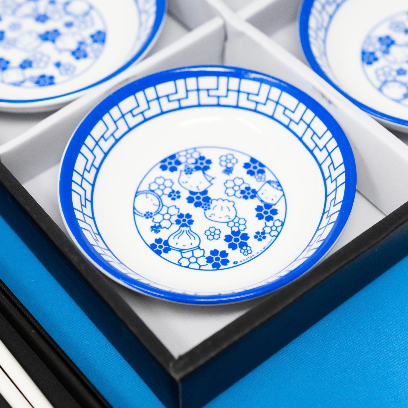 Porcelain Ceramic 4" Sauce Plate Set (Set of 4)