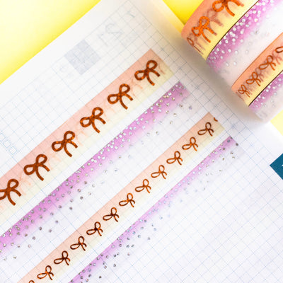 WW169 | Suey's Bow and Steamie's Confetti Washi (Set Of 2 - 10mm) [oops]