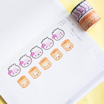 W185 | Suey Emoji Petals Washi (100 Stickers)